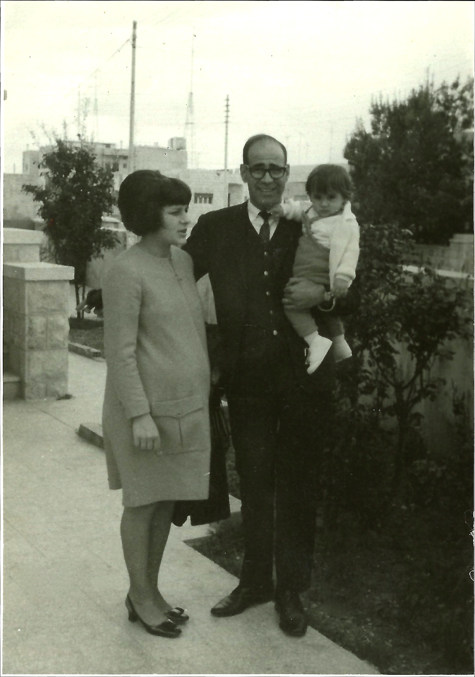 With Wife Rawdah Daugher Salma1969