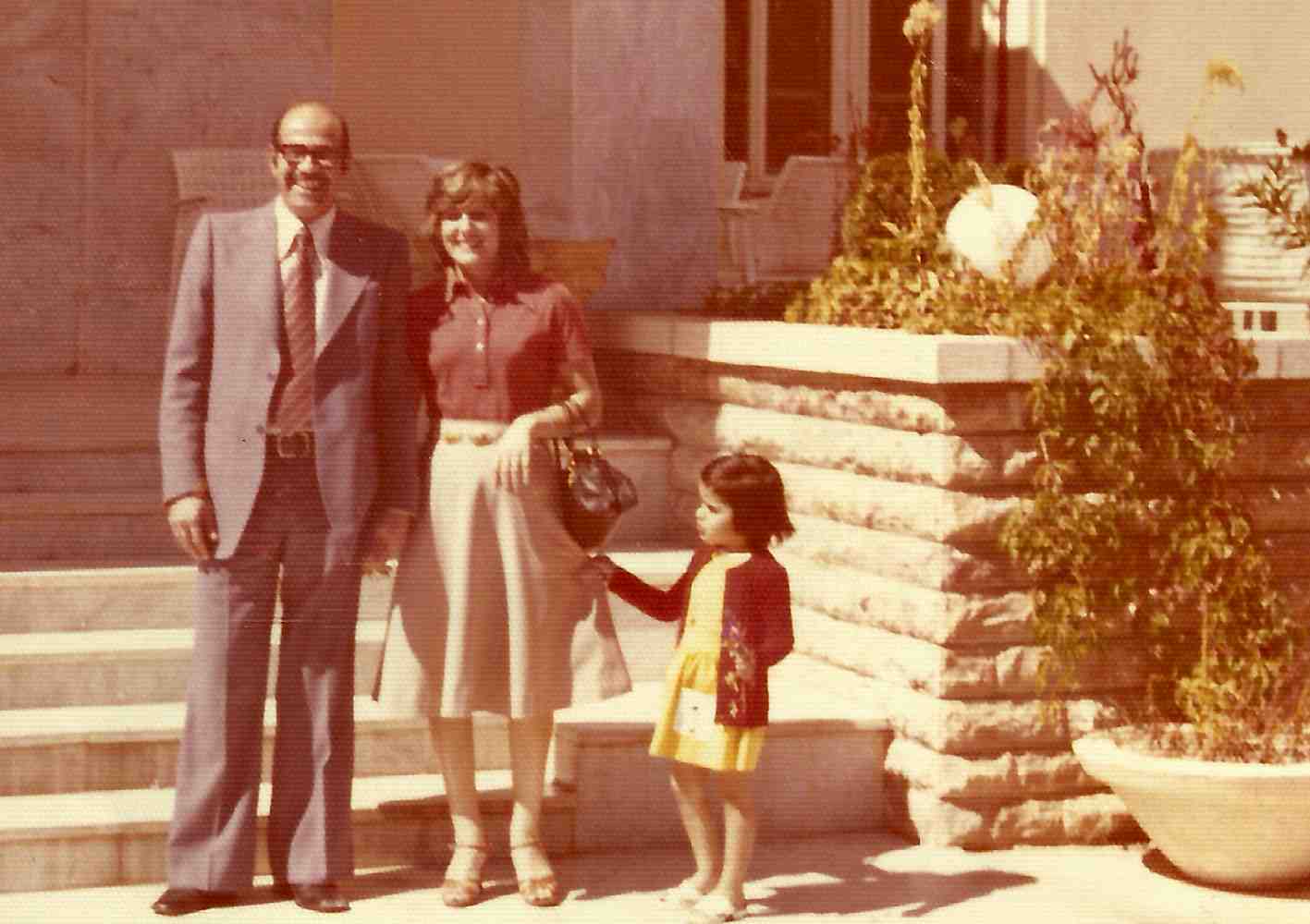 With Wife Rawdah Daughter Sama Syria1976
